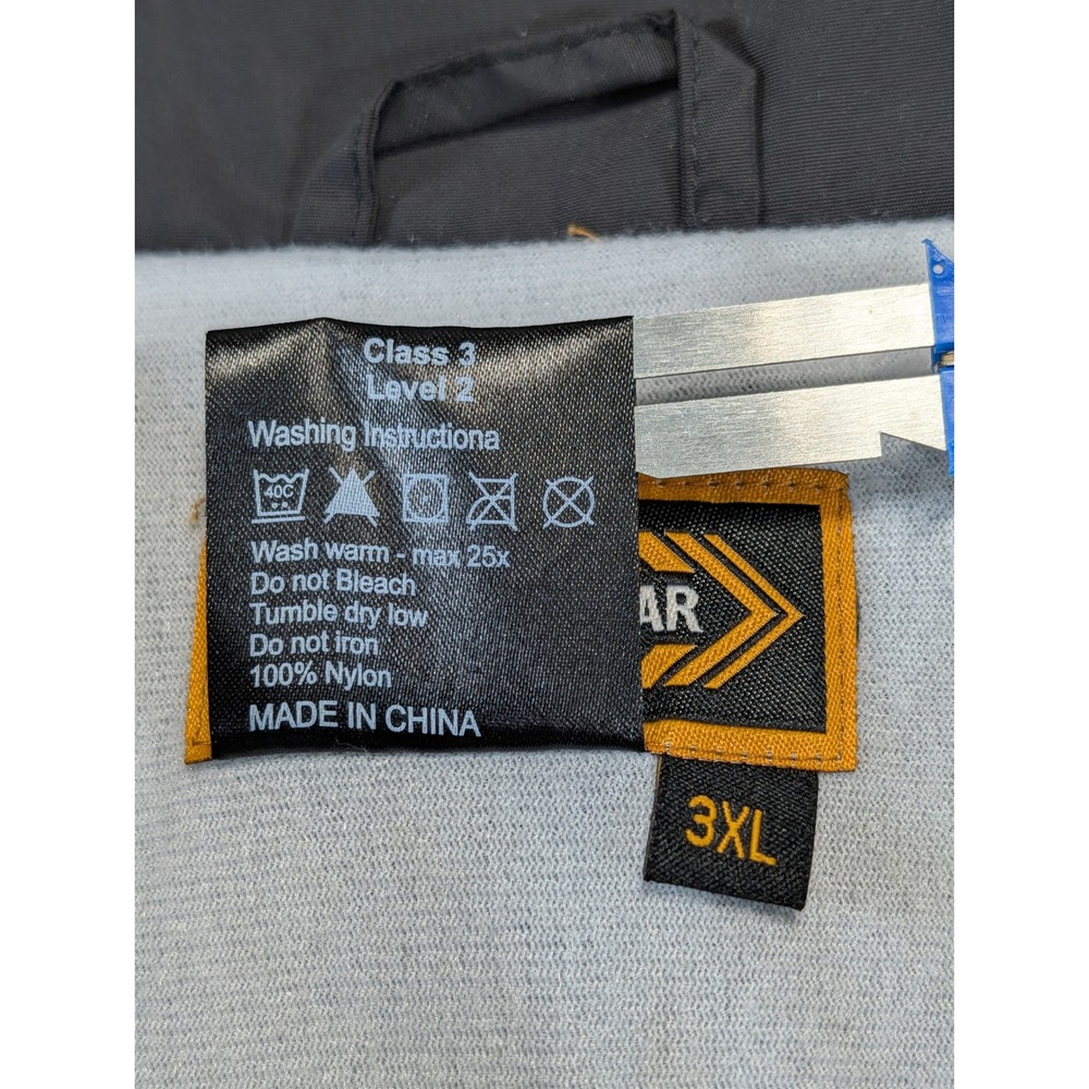Ryno Gear Mens 3XL Black Coaches Jacket Windbreaker Snap Front WB-03 - Picture 3 of 6